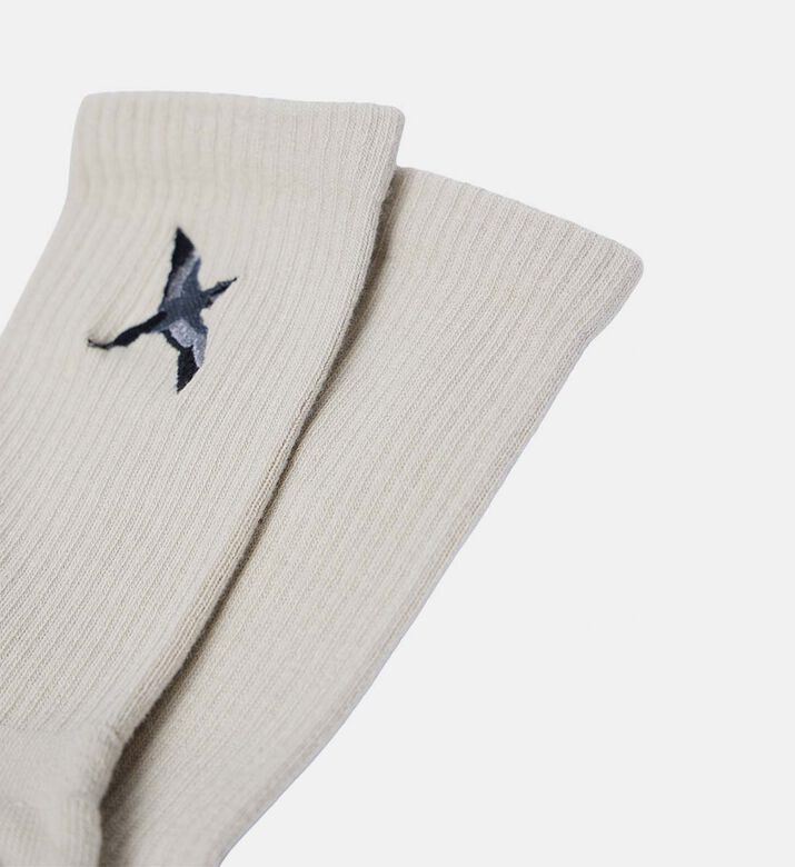 Axel Arigato Embroidered Bird Logo Ribbed Socks, Packshot View