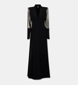 I Am The Company Nadia Contrast Gold Sleeves Abaya, Packshot View