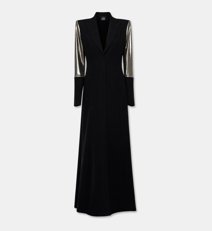 I Am The Company Nadia Contrast Gold Sleeves Abaya, Packshot View