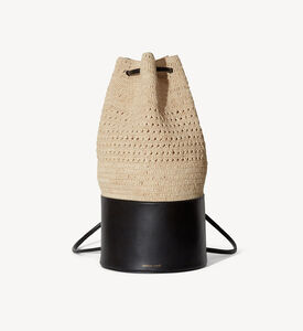 حقيبة باكيت جلد رافيا