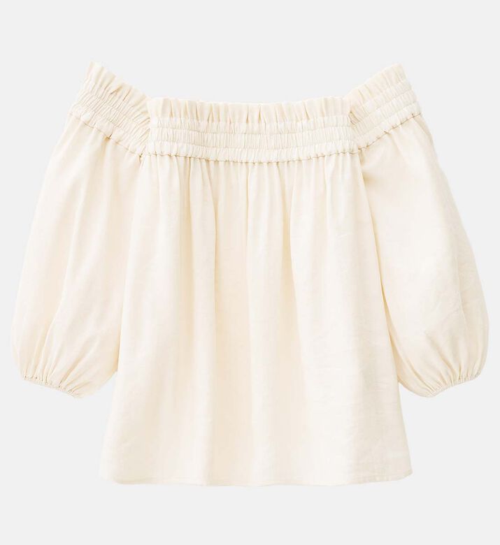 Off-shoulder Regular-fit Blouse