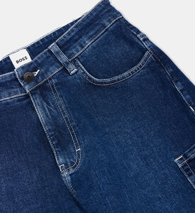 Boy Cotton Denim Bermuda Shorts