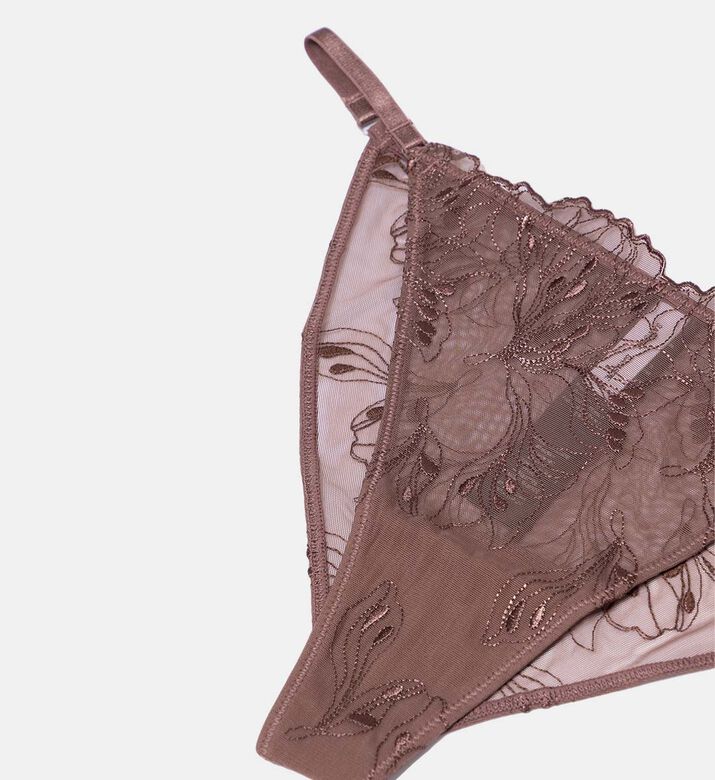 Saaudrey Embroidered Semi-sheer Brief