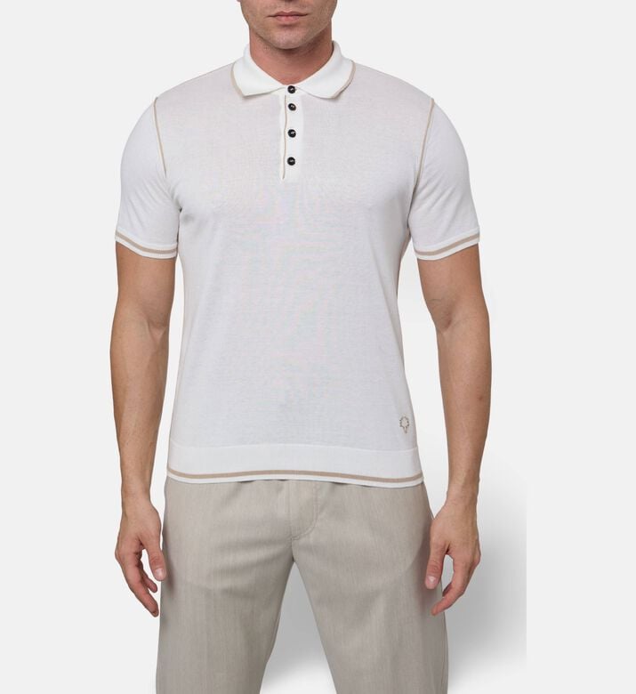 Pal Zileri Buttoned Placket Polo, Model View
