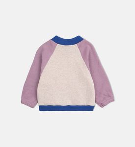 Bobo Choses Embroidered Logo-detail Color-block Ribbed Raglan Sleeves Jacket, Packshot View