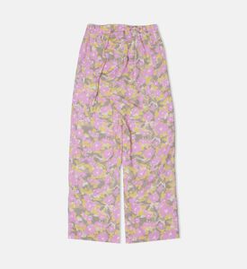 Floral Lyocell Cargo Pants