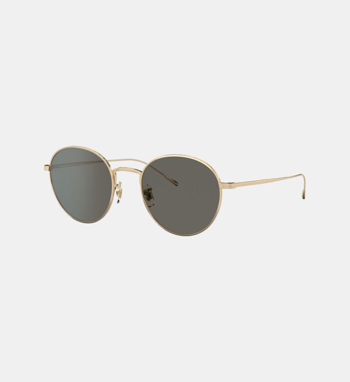 Round Frame Full-rim Metal Sunglasses 50