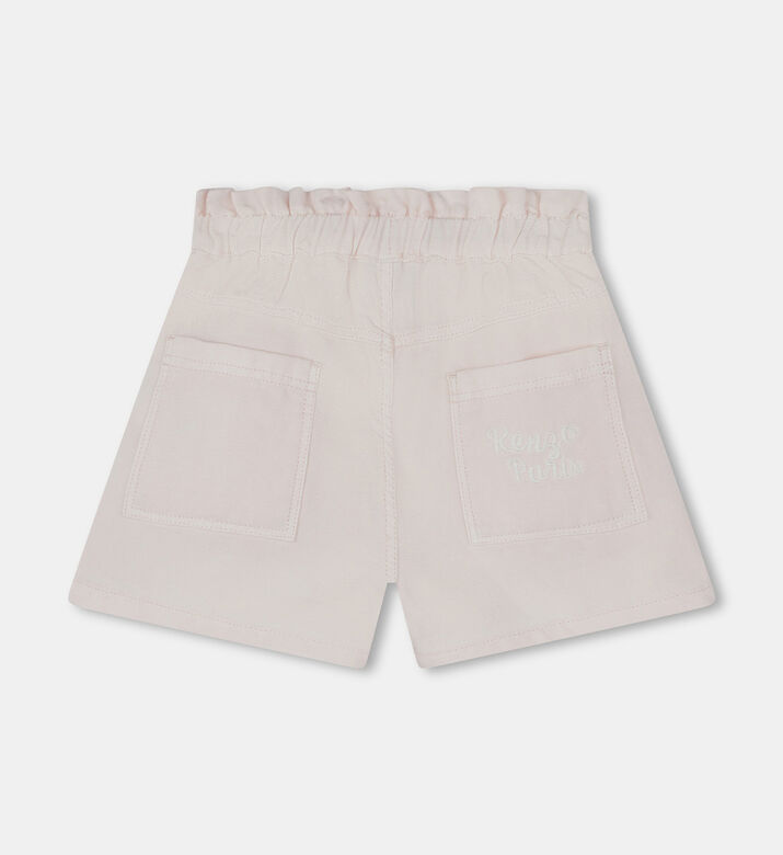 Embroidered Elasticated Waist Shorts