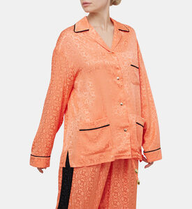 Jacquard Logo Pajama Shirt