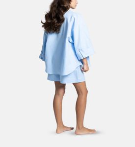 Godalia Classic Button-down Set, Blue, M-l, Model View