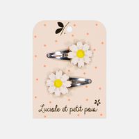 Glitter Daisy Hair Clip 2-piece Set