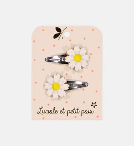 Glitter Daisy Hair Clip 2-piece Set