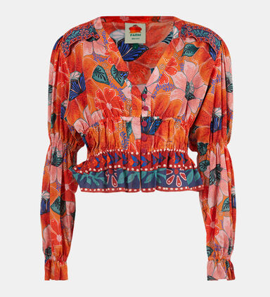 Marias Floral Long Sleeve Blouse