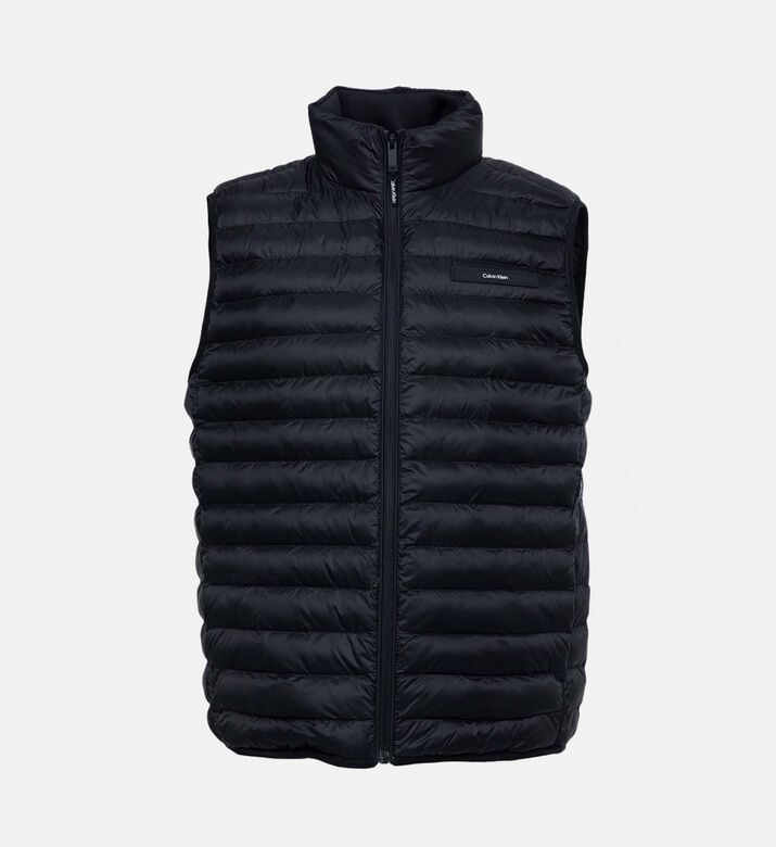 Calvin Klein Padded Quilted Vest, Black, Xl, Packshot View