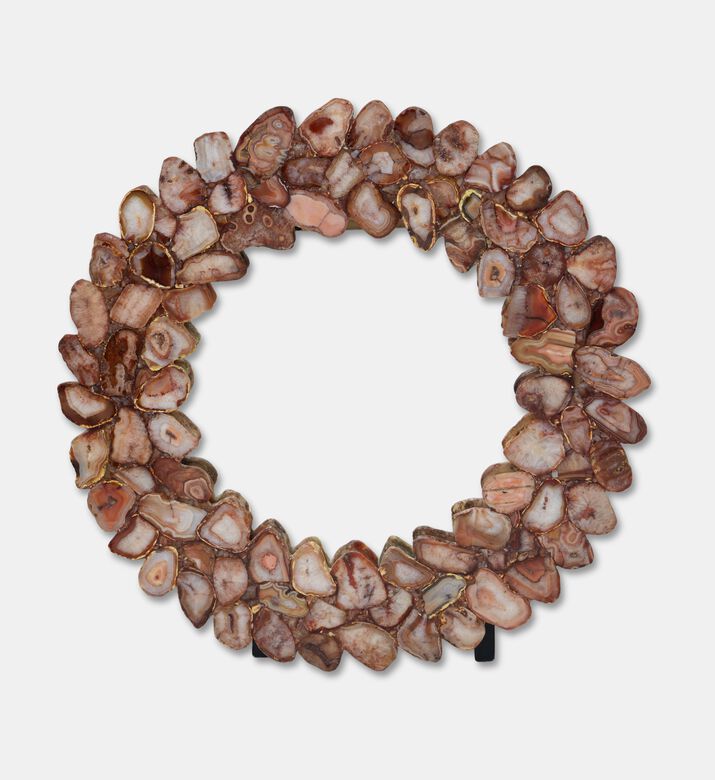 Home Deco and More Quartz Stones Frame Mirror, Packshot View