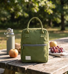 Estia Save The Aegean Insulated Lunch Bag, Green, Model View