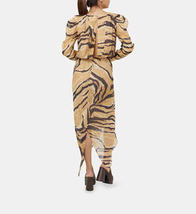 Astrid Tiger Printed Silk Dress