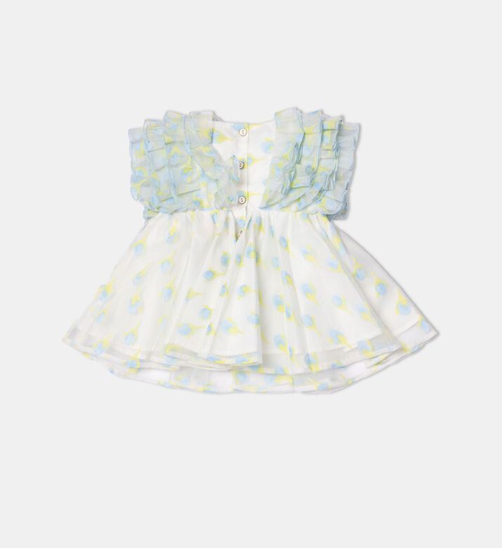 Layered Ruffle Sleeve Dress