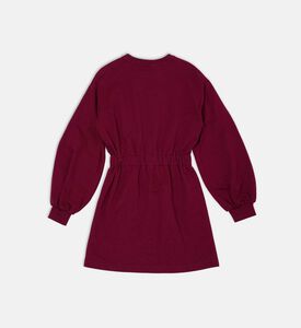 فستان طويل الأكمام مزين بترتر