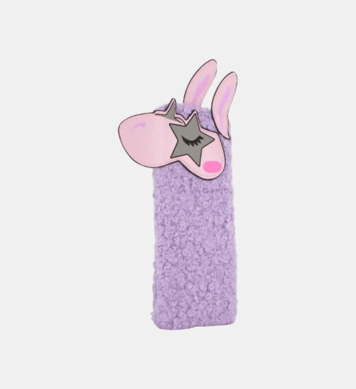 Furry Lama-shape Pencil Case