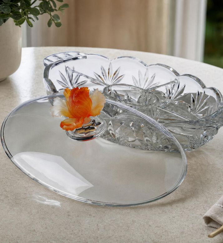 Cristal de Paris Glass Serving Platter Set, Model View