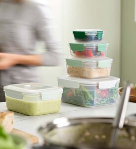 Joseph Nest Lock 5-piece Containers Set, Green, Packshot View