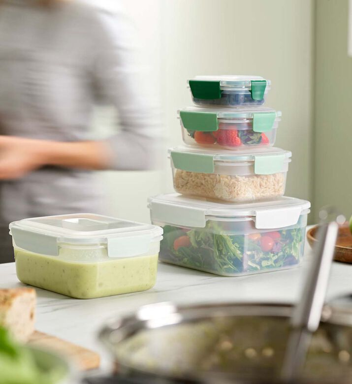 Joseph Nest Lock 5-piece Containers Set, Green, Packshot View