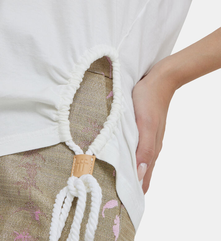 تيشيرت قطن عضوي برباط