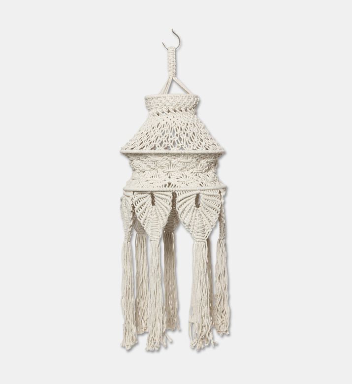 Home Deco and More Velue Natural Cotton Macrame Chandelier, Packshot View