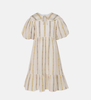 Hendrix Peter Pan Collar Ruffle Dress