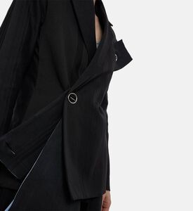 Martan Siebe Asymmetrical Blazer, Model View