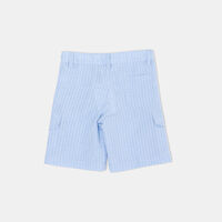 Striped Cotton Shorts