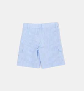 Striped Cotton Shorts Striped Cotton Shorts