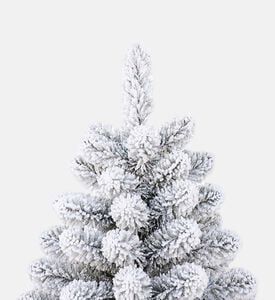 Home Deco and More Small Snowy Flocked Tree, White, 240-cm, Packshot View