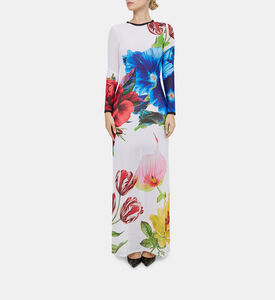 Delora Long Sleeve Crewneck Maxi Dress Delora Long Sleeve Crewneck Maxi Dress