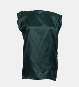 بلوزة بياقة عالية درابيه