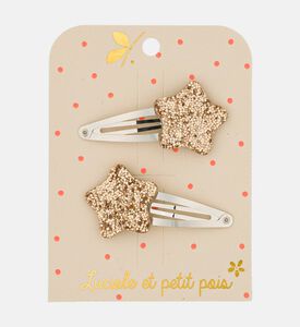Luciole Et Petit Pois Gold Bubble Star Clips, Packshot View