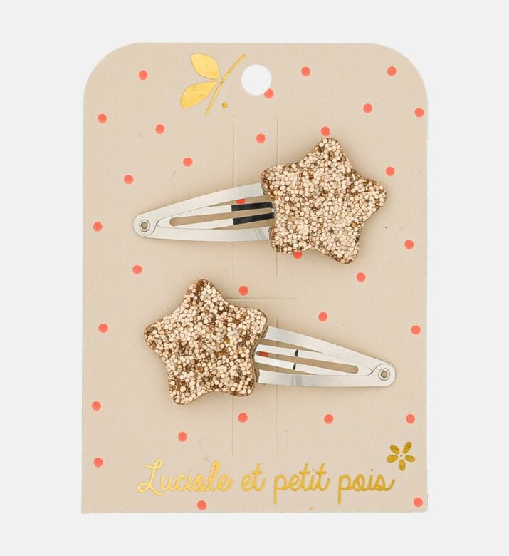 Luciole Et Petit Pois Gold Bubble Star Clips, Packshot View