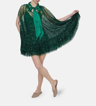 Zenon Cape Mini Dress