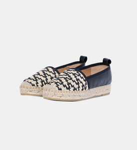 Flat Leather Espadrilles