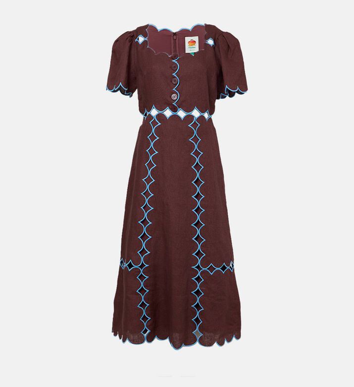Short Sleeve Euro Flax Linen Maxi Dress