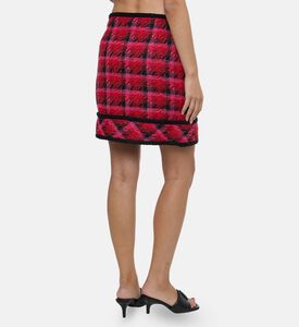 Edward Achour Paris Gold Buttons Mini Skirt, Model View