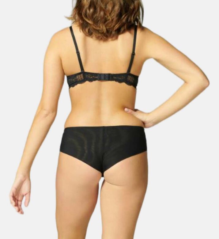 Shorty Semi-sheer Floral Lace Panties Shorty Semi-sheer Floral Lace Panties