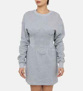 فستان سويت شيرت بنمط كورسيه