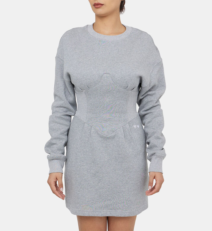 Corset-style Sweatshirt Dress Corset-style Sweatshirt Dress