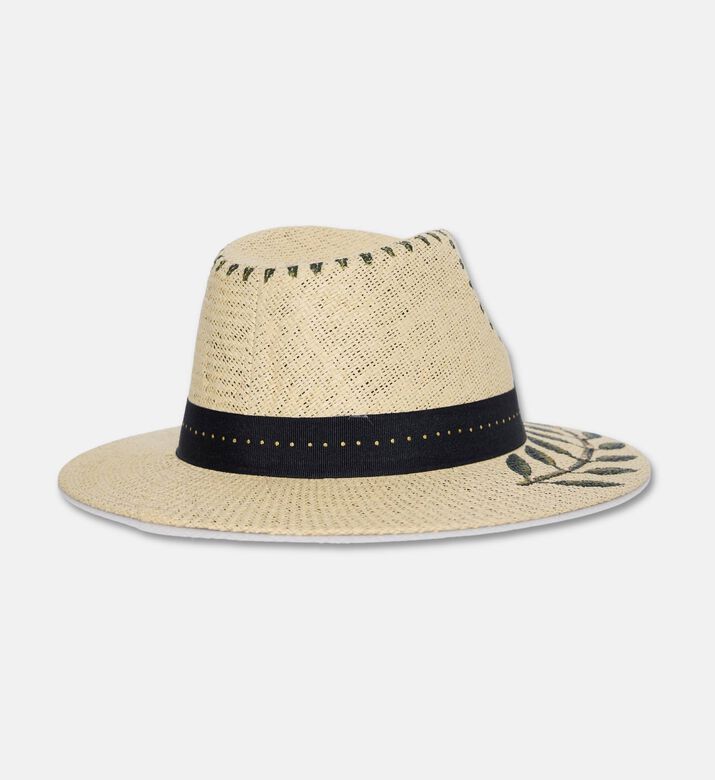 Sorena Botanical-inspired Design Straw Hat, Packshot View
