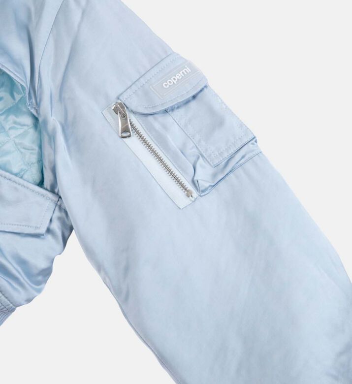 Cut-out Cropped Bomber Jacket
