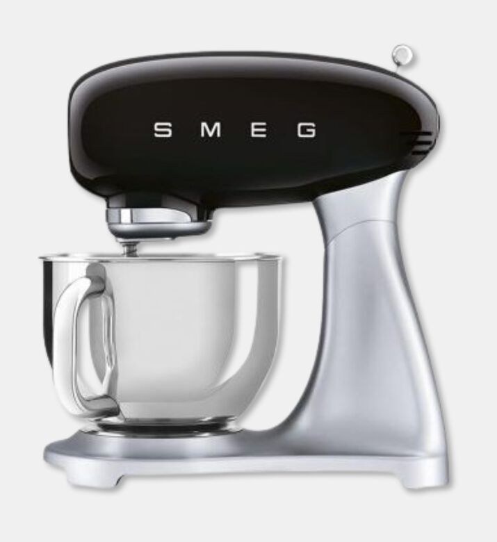 Smeg Stand Mixer, Black, Packshot View