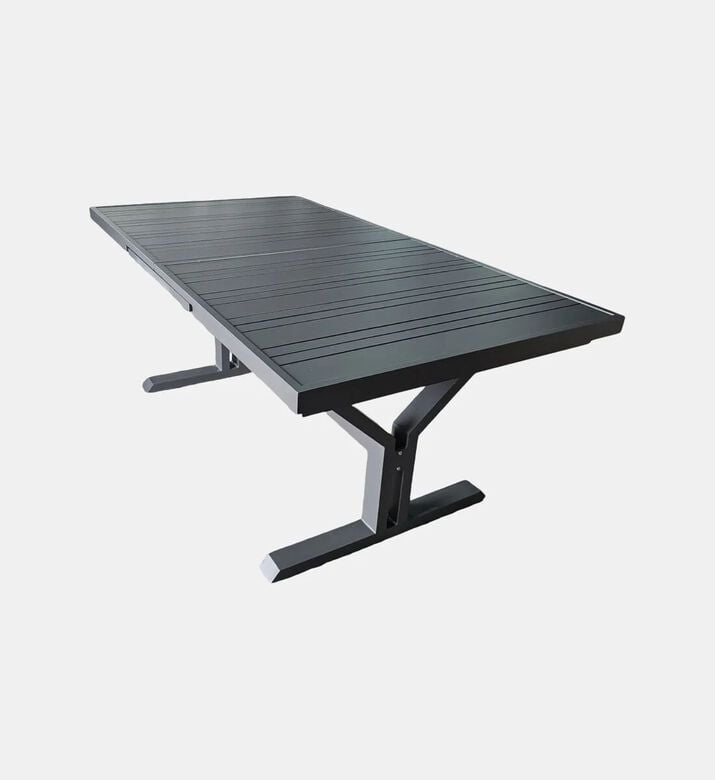 Home Deco and More Tiffany Extendable Dining Table, Grey, Packshot View