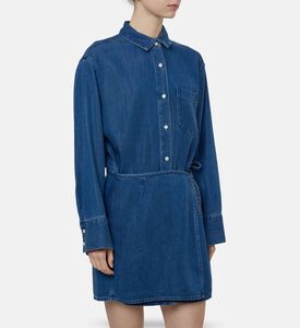Samsoe Sasky Mini Denim Shirt Dress Women Galeries Lafayette UAE Samsoe Sasky Mini Denim Shirt Dress Women Galeries Lafayette UAE